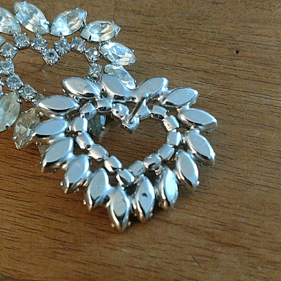 Vintage Rhinestone earrings - Picture 2 of 3